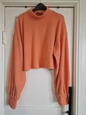 Bershka Orange Teddy Cropped