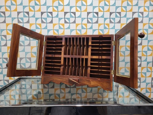 Vintage antique wooden desktop - antique,
