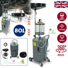 Waste Oil Drainer 80L Garage Oil Extractor Pan /Cup Drain Tank Suction Container