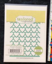 taylored expressions heart cutting plate die item te139 lightly used