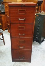 VINTAGE RONEO FILING CABINET IN ORIGINAL WOOD GRAIN FINISH    DELIVERY AVAILABLE