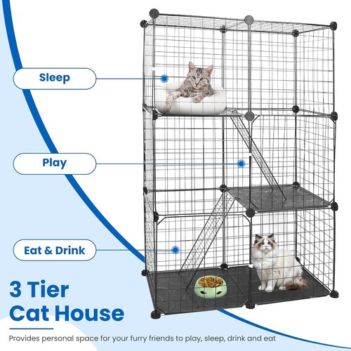 Large cat cage tier indoor - cage,