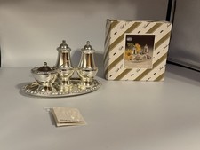 Ianthe Silver Plated Cruet Set