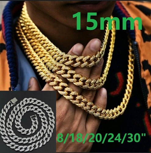15mm mens iced out - iced, diamond