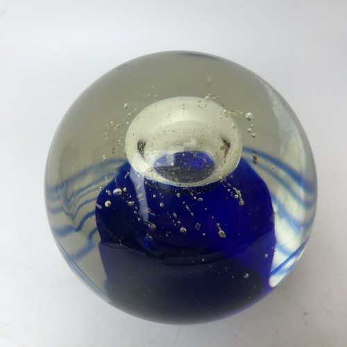 Large studio art glass - art, blue