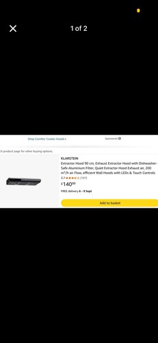 Cooker hood extractor - 90,