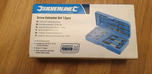 Silverline screw extractor set - silverline,