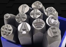 Star ☆  /  # /  Snow ✻ / GND  Optional Special characters Letter Stamp Punch