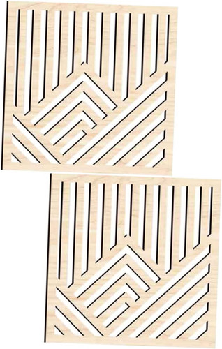 Pcs wooden wall art hollowed - wooden,