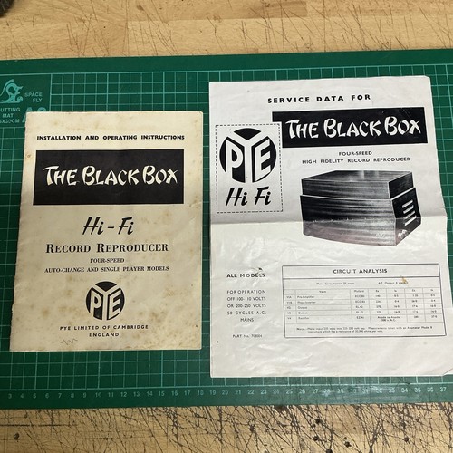 Pye black box instructions - instructions, &