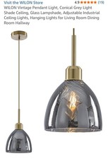 Vintage Glass Ceiling Light