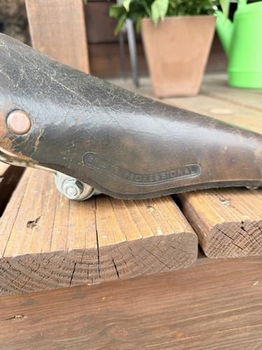 Brooks vintage bicycle saddle - bicycle,