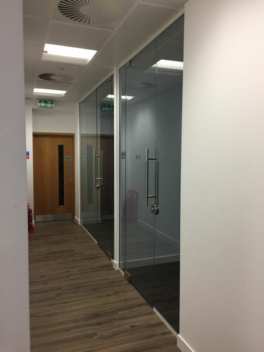 New glass partition doors - glass,