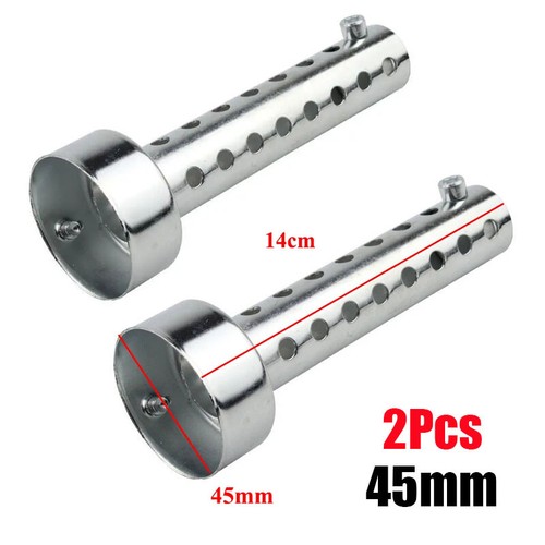 45mm silver motorcycle - 2x,