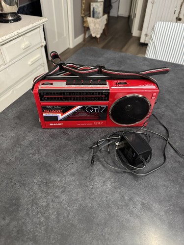 Rare red 1980 sharp 17 - sharp, qt-17