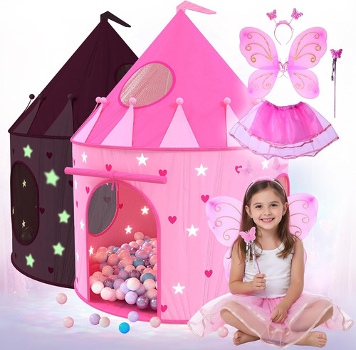 5pc princess castle play - play, tent