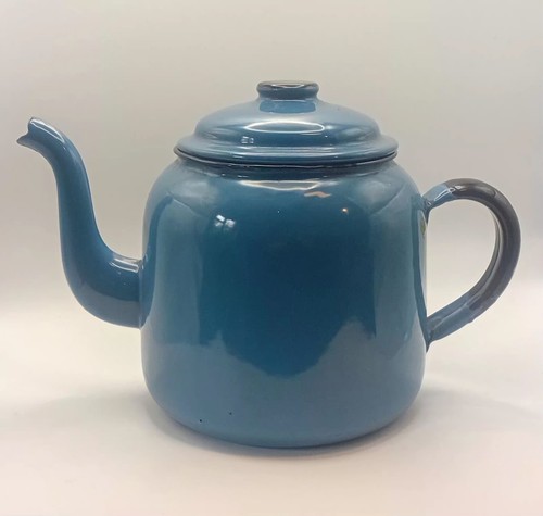 Vintage lovely blue - blue, enamel