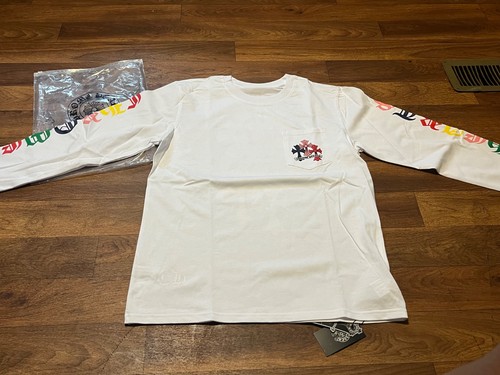 Brand white chrome hearts long