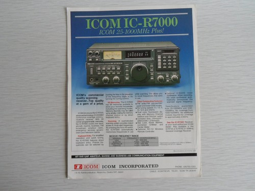 Icom r7000 communications - r7000,
