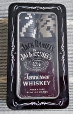 JACK DANIELS  TENNESSEE WHISKEY OLD No 7 BRAND POKER SET IN TIN