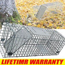 Large Humane Live Animal Trap Cage for Rabbit, Raccoons, Cat, Opossums, Squirrel