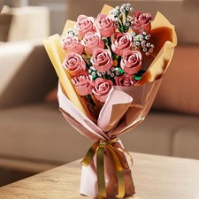 Pink Roses Bouquet Building