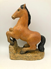 Horse ornament, rearing, bay