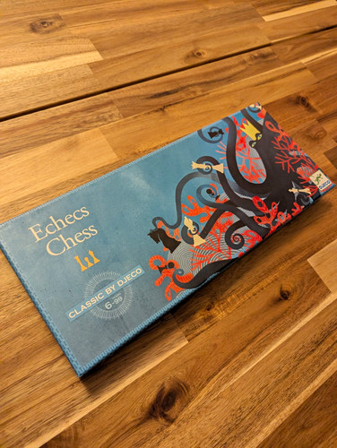 Djeco wooden folding chess set - djeco,