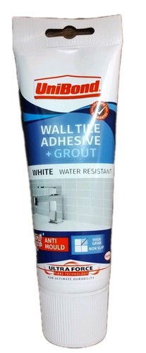 Unibond wall tile adhesive - wall, and