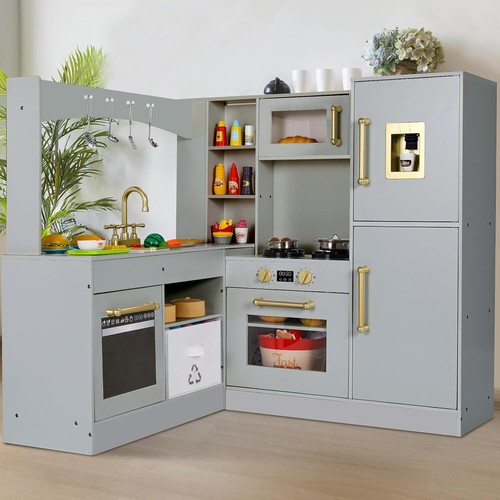 Corner kids kitchen playset - kitchen,