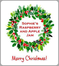 x12 Christmas Jam Jar Labels