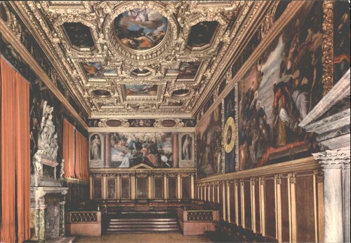 Vintage postcard doge - vintage, palace
