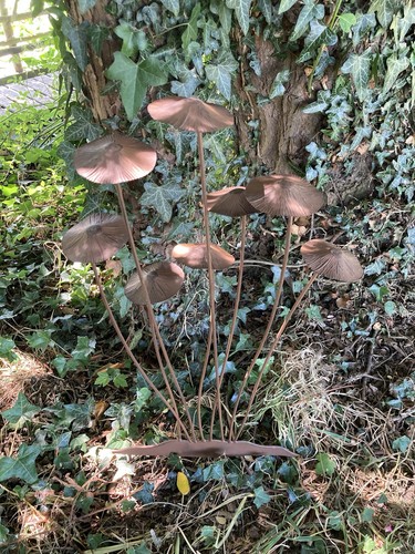Metal toadstool mushroom 8 - metal,