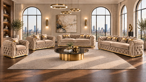 Large seater chesterfield - seater,