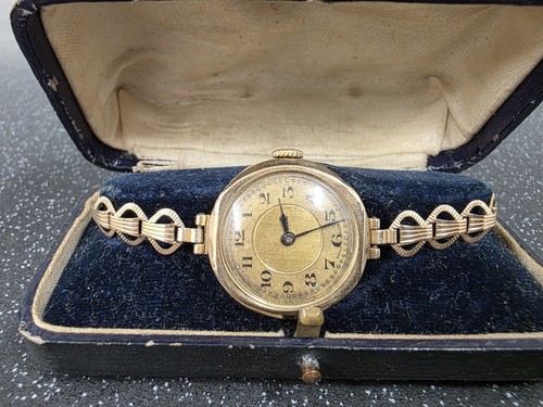 1929 art deco 9ct 375 - 375, gold