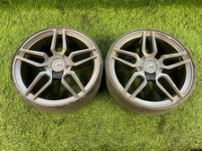 SM - Pair of Powakaddy FW Range/C2 Sport Wheels - GREY/GUN METAL - Pre-Owned