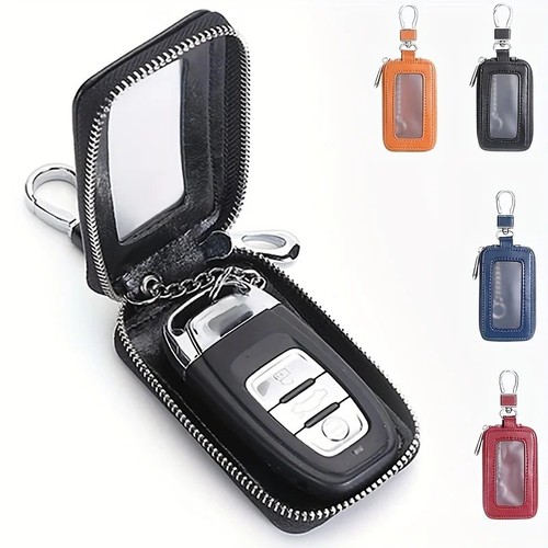 Leather car key - leather,