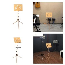Wooden Music Stand Folding Professional Stable Sturdy Portable for Player Violin