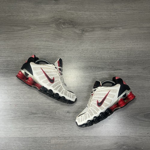 Nike shox white red - shox, white/red/black