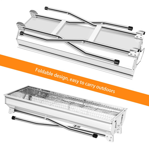 Folding bbq charcoal grill - folding,
