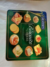 Empty Collectable Vintage Mcvitie  Biscuits for Cheese  Square Tin