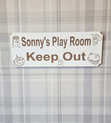 Bedroom door sign - door, personalised