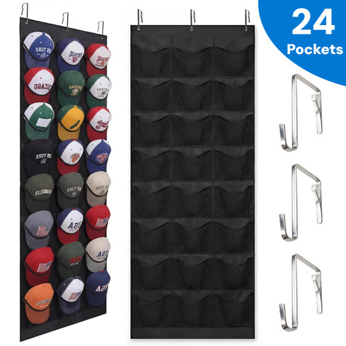 Hat rack organizer baseball - 24,