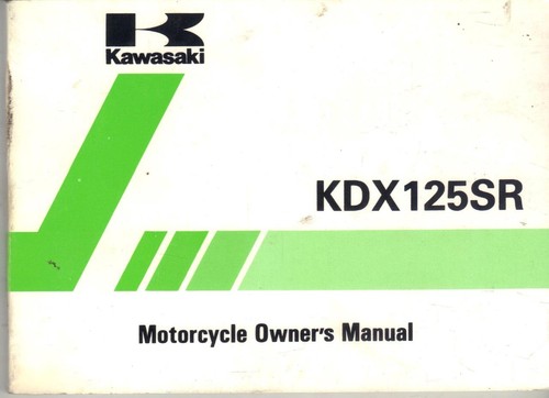Kawasaki kdx125sr kdx125 b1 - kawasaki, a1,b1