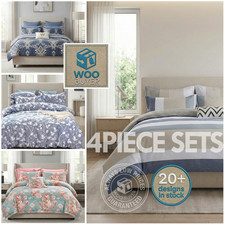 4 Piece Complete Bedding Set /