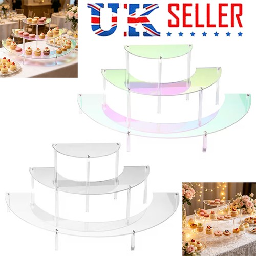 Clear acrylic moon cupcake - clear,