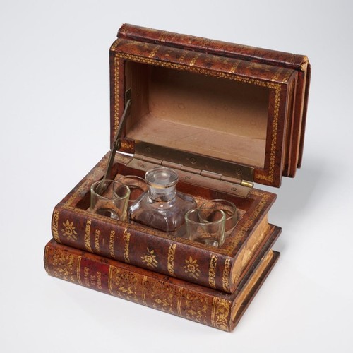 Antique leather book french - antique,