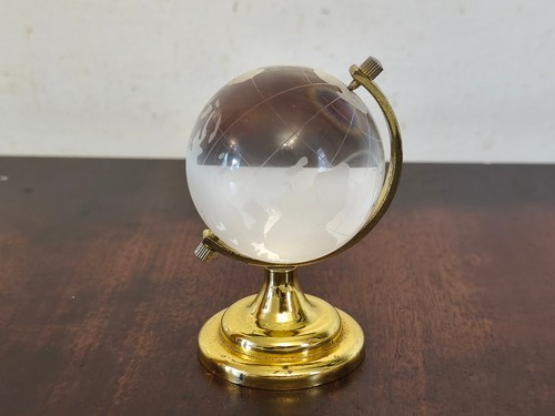 Glass world globe clear - glass,