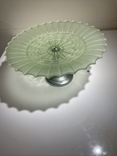 Vintage 1930s frosted green - vintage,