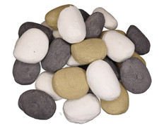Gas Fire Replacement Ceramic Pebbles Electric  Coals Stones Bio Ethanol